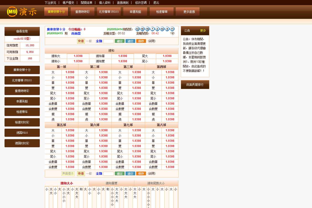 新版BW信用盘口源码-已修复所有采集-二妹源码